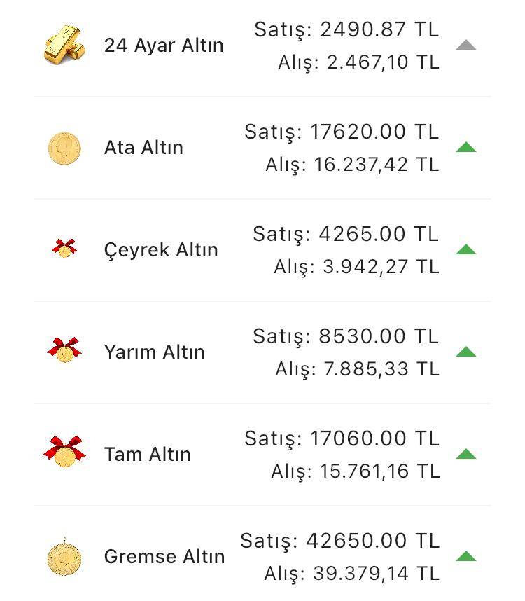 Konya’da altın fiyatları ve güncel döviz kurları I 27 Haziran 2024 9